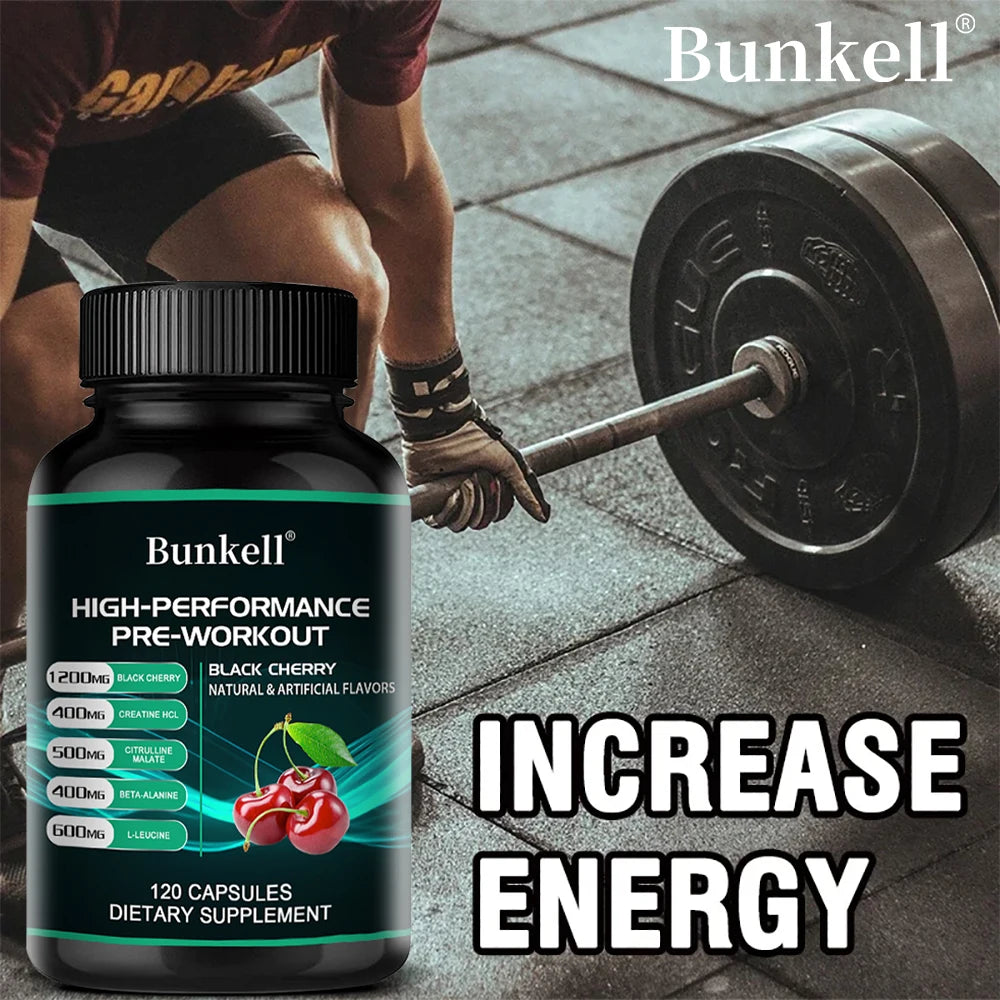 Pre-Workout Supplement - Black Cherry, Improve Athletic Performance