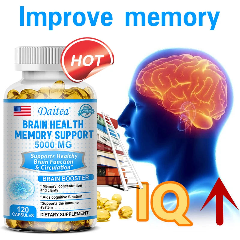 Brain Health Memory Support, Supports Focus