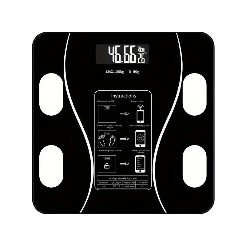 Smart Wireless Bathroom Scale - 396 Lbs. Max