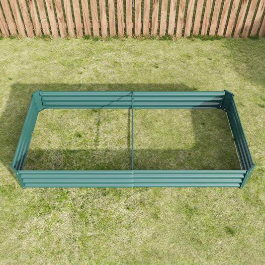 Metal Raised Garden Bed, 12 In. High, 7.6 x 3.7 Ft.