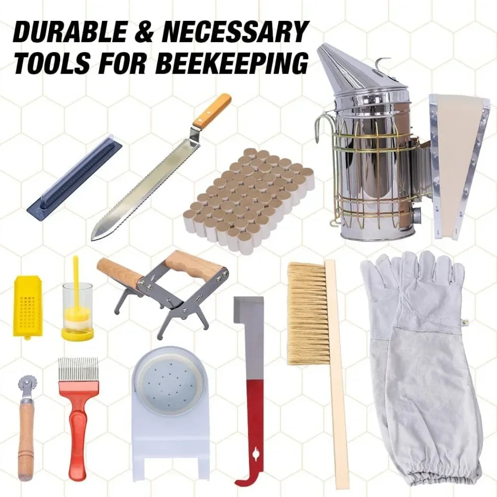 Complete Beehive Starter Kit, 13 Beekeeping Tools