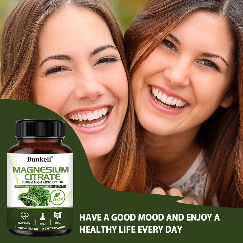 Magnesium Citrate, Supports Heart, Cardiovascular, Immune Health