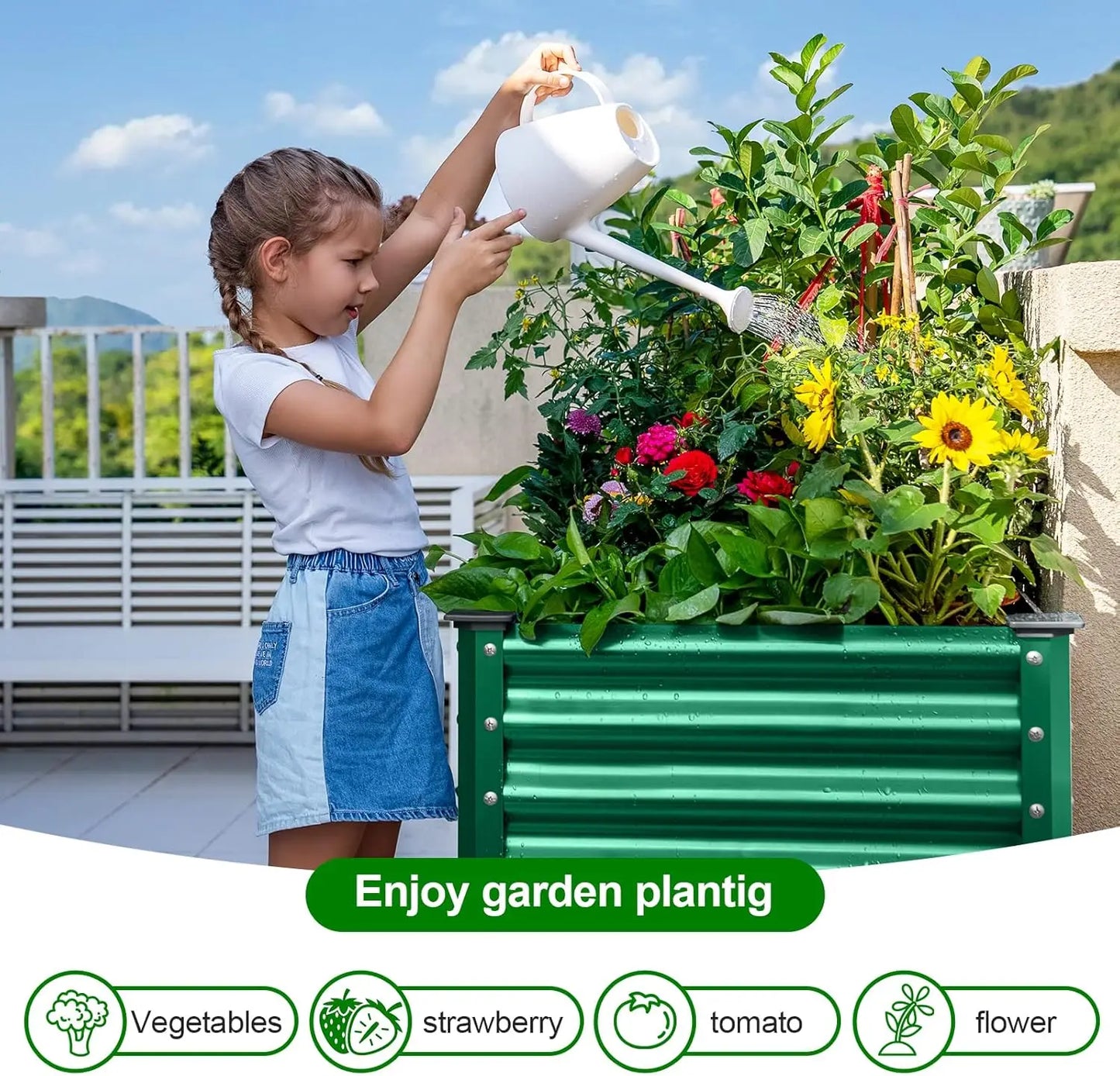 Galvanized Raised Garden Bed With Legs
