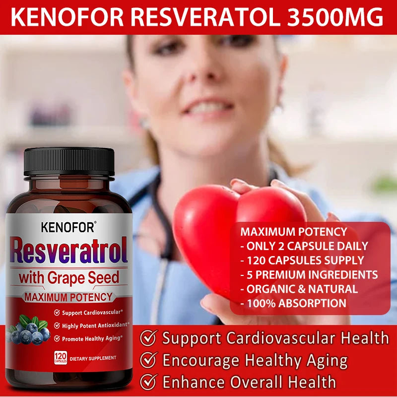 Resveratrol, Grape Seed Extract, Anti-Aging, Overall Health