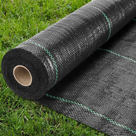 Weed Barrier Fabric, Heavy Duty, Woven Weed Control Fabric, Polyethylene